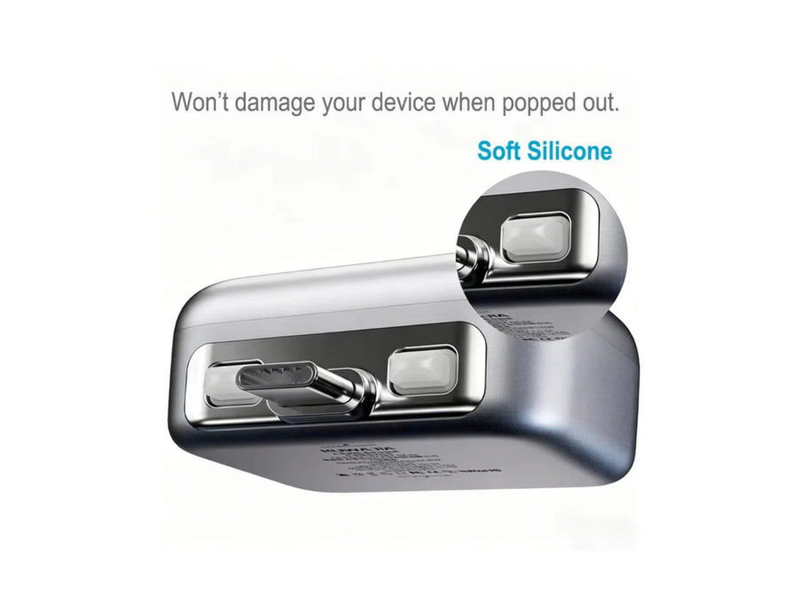 KUWAJIA KH-51 USB-C Auto Disconnect Adapter Silver 140W