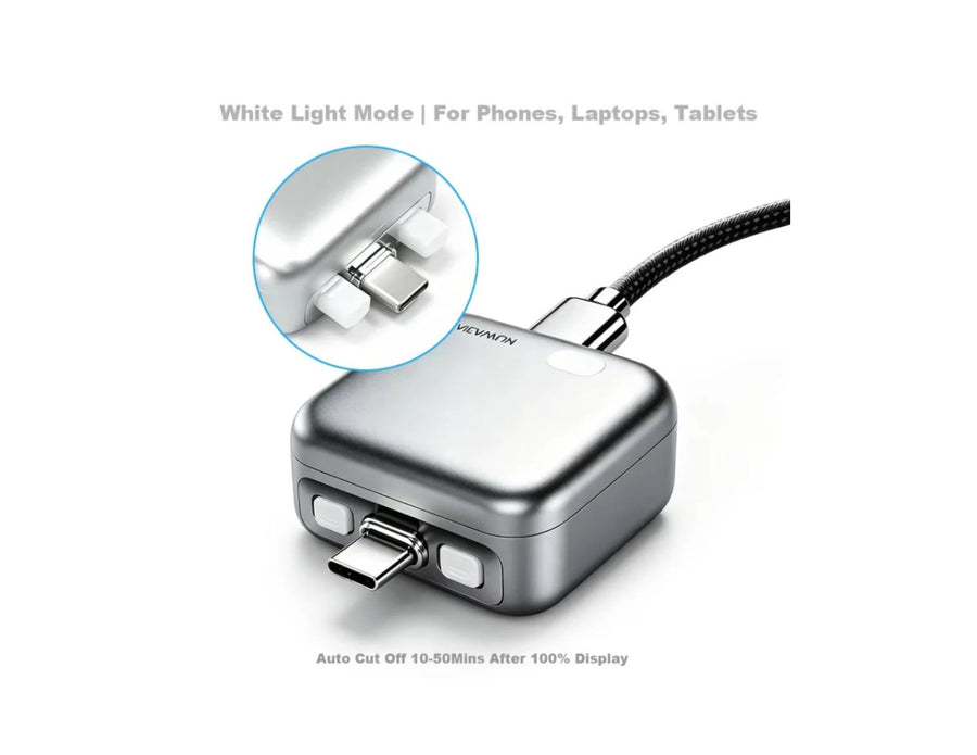 KUWAJIA KH-51 USB-C Auto Disconnect Adapter Silver 140W