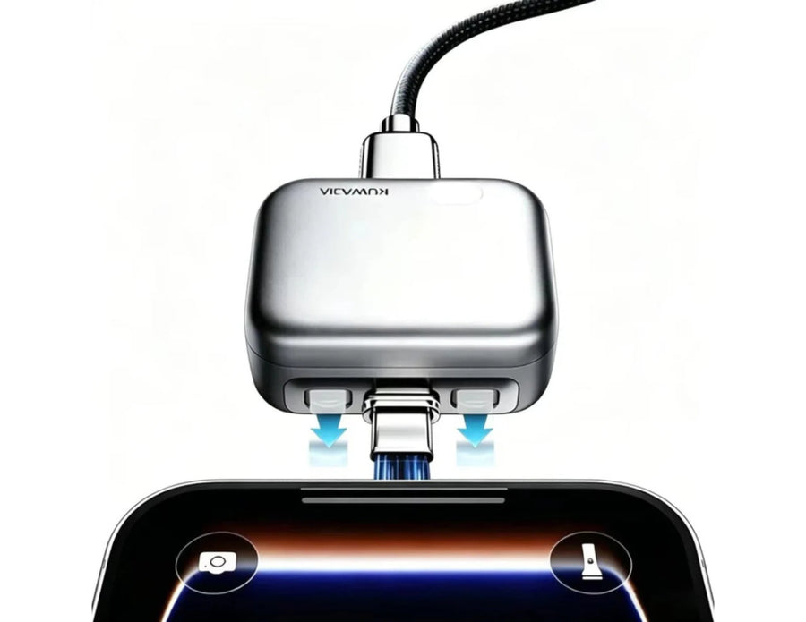 KUWAJIA KH-51 USB-C Auto Disconnect Adapter Silver 140W