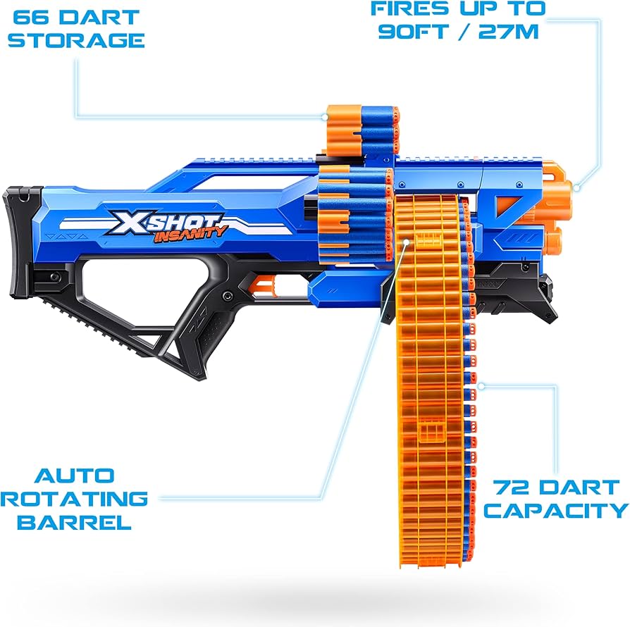 Zuru X-Shot Insanity Micro S1 Dart Blaster (12 Pcs)