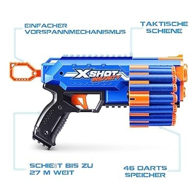 Zuru X-Shot Insanity Micro S1 Dart Blaster (12 Pcs)